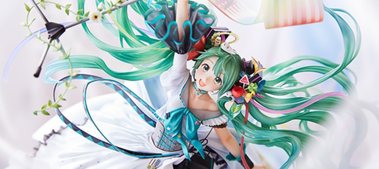 Hatsune Miku ganha figure inspirada em ilustração comemorativa aos 10 anos da personagem