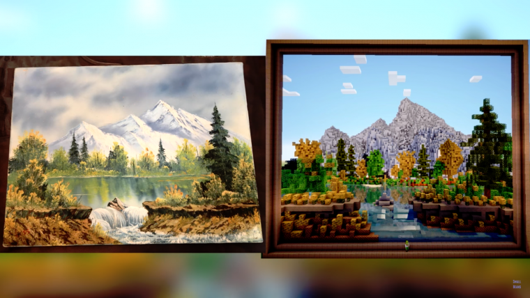 Minecraft bob ross