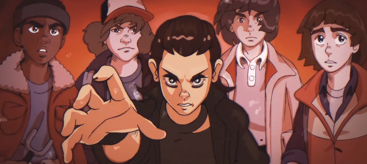Estúdio recria momentos icônicos de Stranger Things como anime dos anos 80