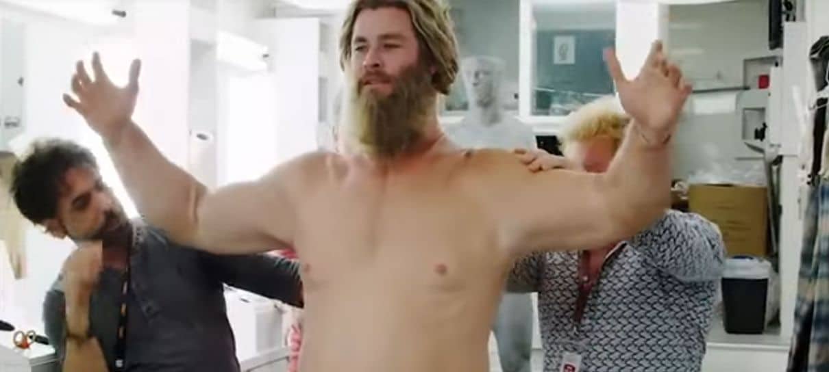 Chris Hemsworth se diverte com transformação para Vingadores: Ultimato