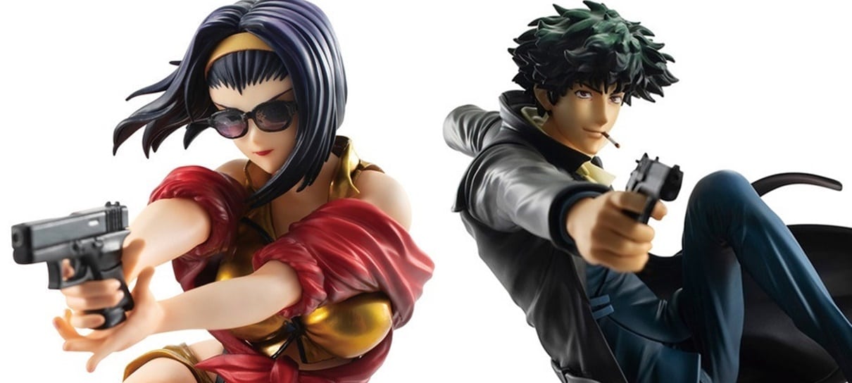 Cowboy Bebop | Spike e Faye estão prontos para atirar nesses figures estilosos