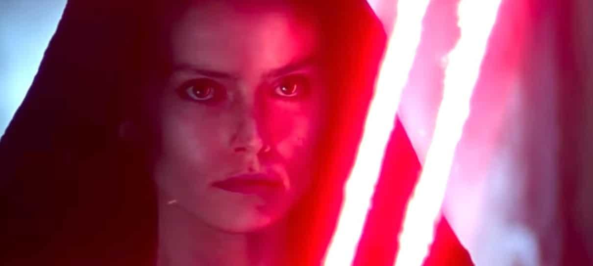 Daisy Ridley comenta sobre o sabre de luz vermelho de Rey no trailer