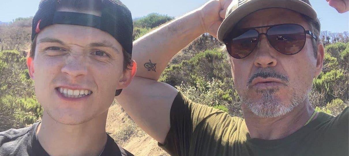 Tom Holland e Robert Downey Jr. mostram que são amigos fora das telonas também