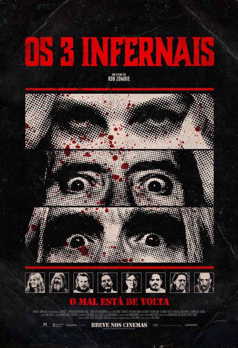 Os 3 Infernais, filme de Rob Zombie, ganha pôster assustador - NerdBunker