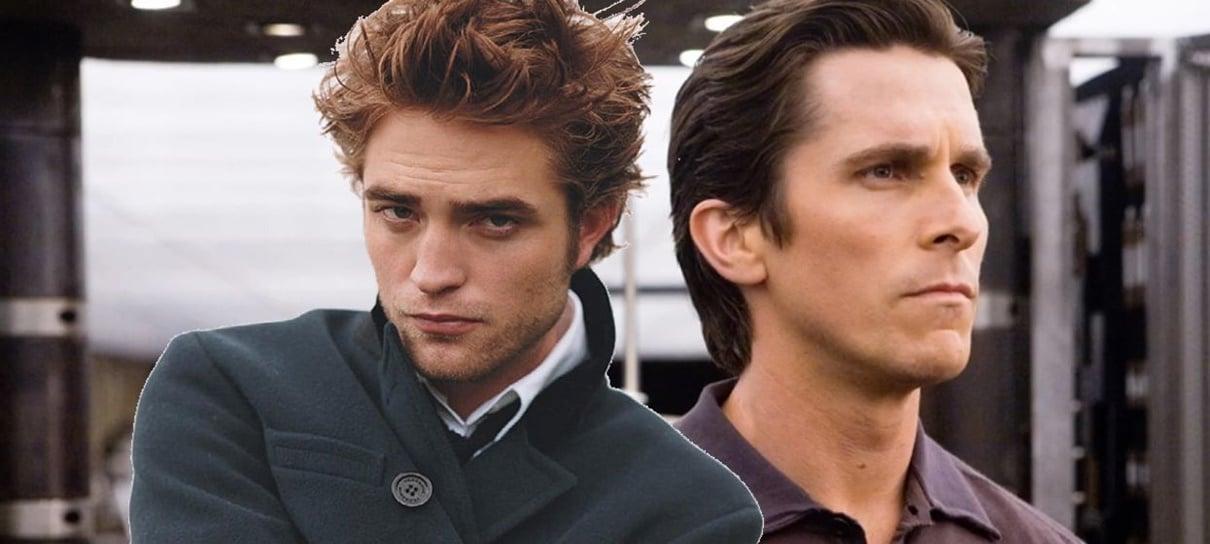 Christian Bale elogia e ainda dá conselho para Robert Pattinson sobre papel de Batman