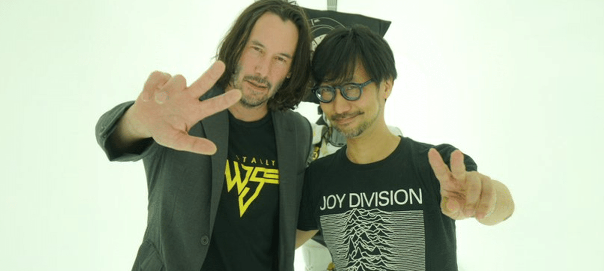 Keanu Reeves visitou estúdio de Hideo Kojima