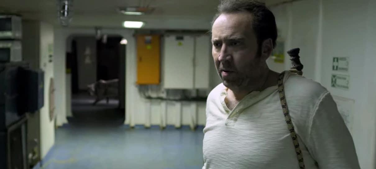 Nicolas Cage persegue um assassino e uma onça dentro de um navio em trailer de Primal