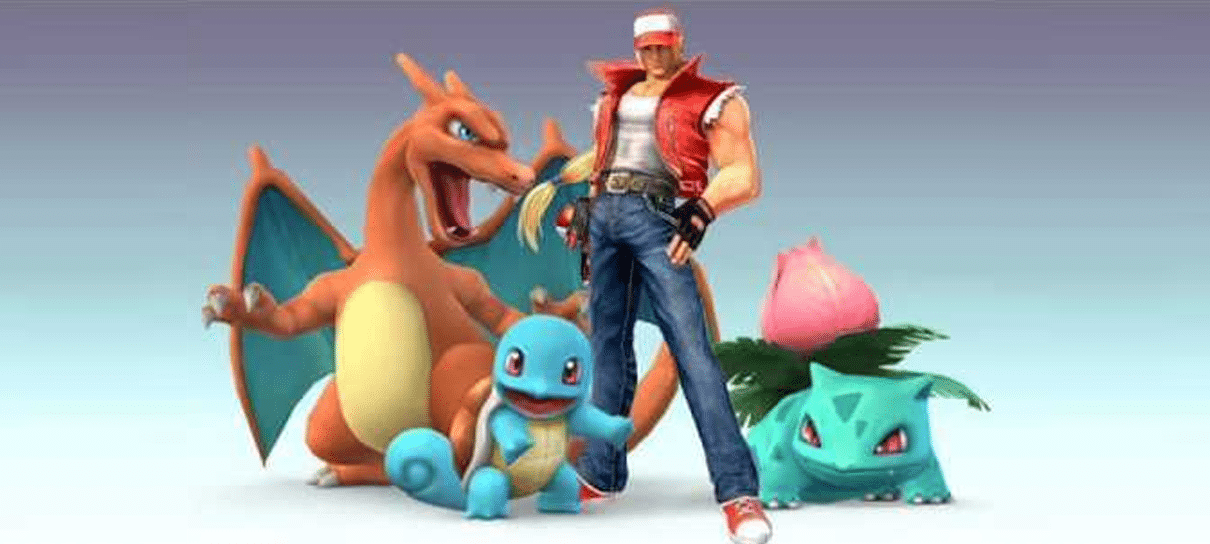Fãs estão achando Terry Bogard parecido com Treinador Pokémon no Smash