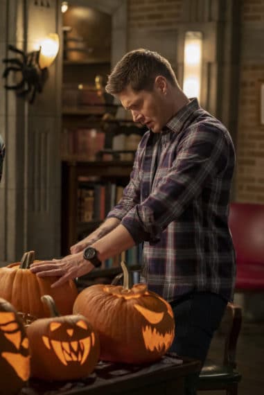 Supernatural -- "Last Holiday" -- Image Number: SN1514B_0119r.jpg -- Pictured: Jensen Ackles as Dean -- Photo: Colin Bentley/The CW --  2020 The CW Network, LLC. All Rights Reserved.