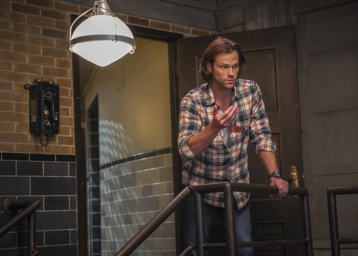 Supernatural -- "The Trap" -- Image Number: SN1509A_0054bc.jpg -- Pictured: Jared Padalecki as Sam -- Photo: Colin Bentley/The CW -- © 2020 The CW Network, LLC. All Rights Reserved.