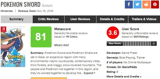 Pokémon Sword & Shield  Produtor comenta críticas sobre a falta