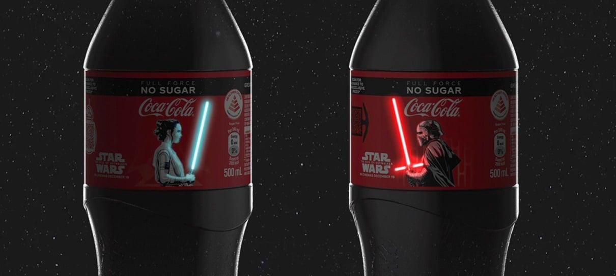 Coca-Cola lança garrafa com sabres de luz que acendem
