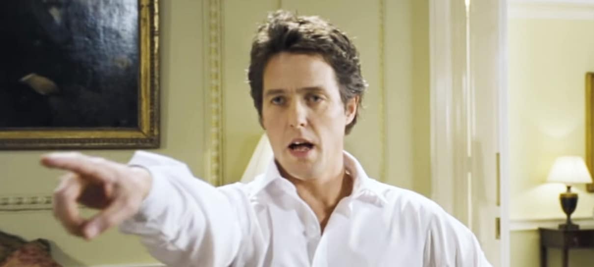 Cena de Simplesmente Amor foi "absolutamente um inferno" de gravar, diz Hugh Grant