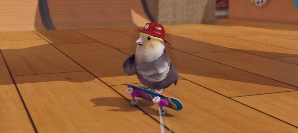 Skatebird ganha trailer de gameplay radical com passarinhos