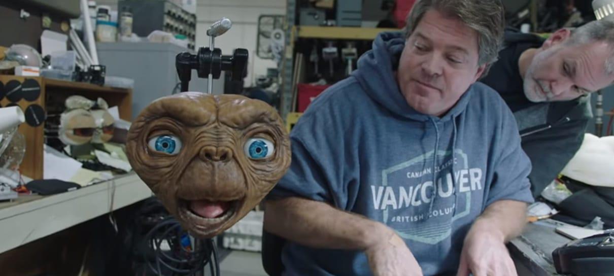 Vídeo mostra os bastidores do reencontro entre Elliott e E.T. em comercial