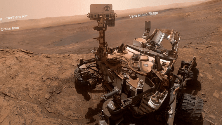 Foto mostra como está a sonda Curiosity sete anos depois de chegar em Marte