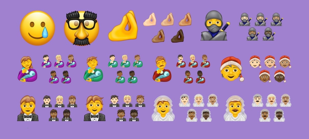 Conheça os 177 novos emojis
