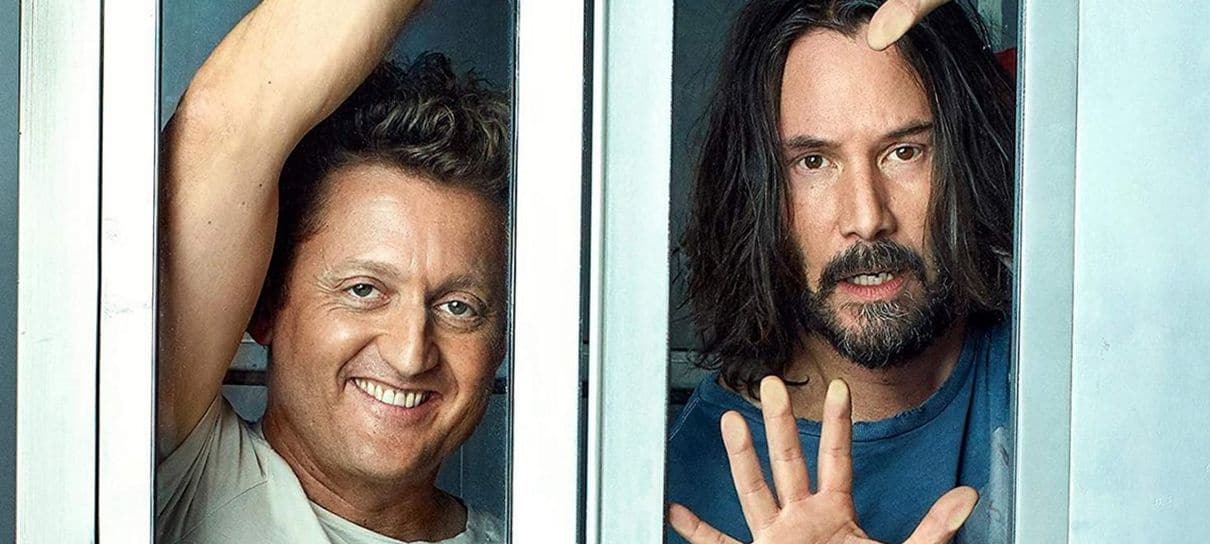 Bill & Ted 3 ganha pôster animado destacando a cabine telefônica