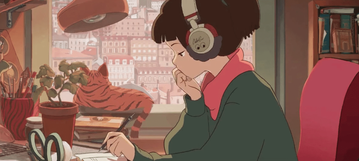 Artistas criam versões brasileiras da estudante que ouve música lo-fi
