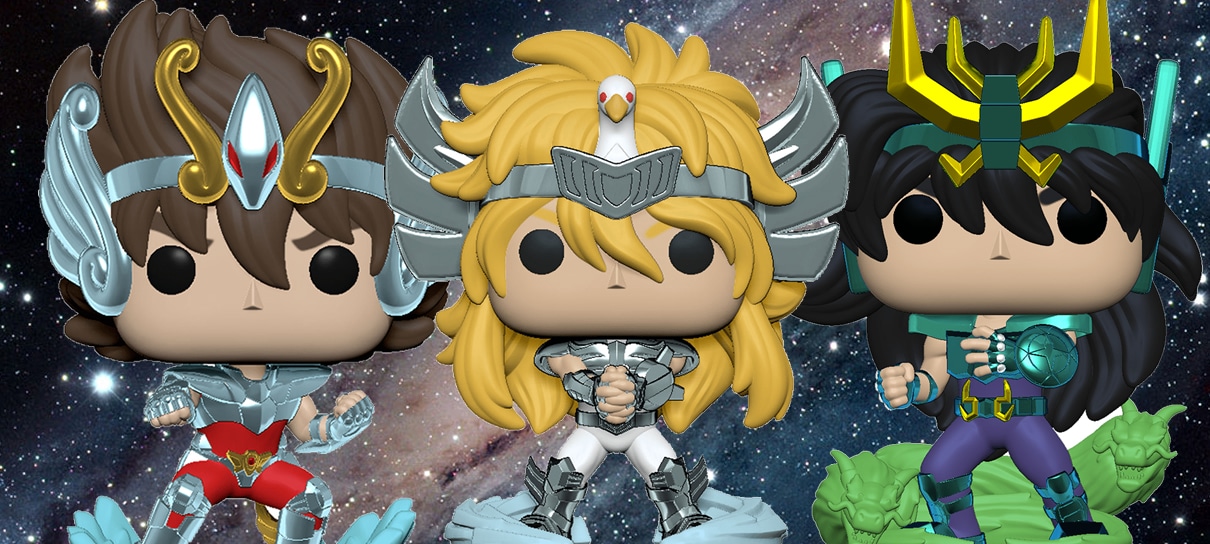Cavaleiros do Zodíaco ganha linha Funko com Seiya, Shun, Hyoga, Ikki e Shiryu
