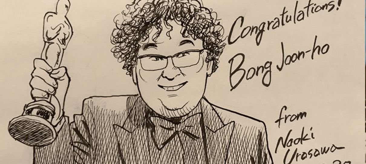 Naoki Urasawa, de 20th Century Boys, faz ilustração em homenagem a Bong Joon-ho