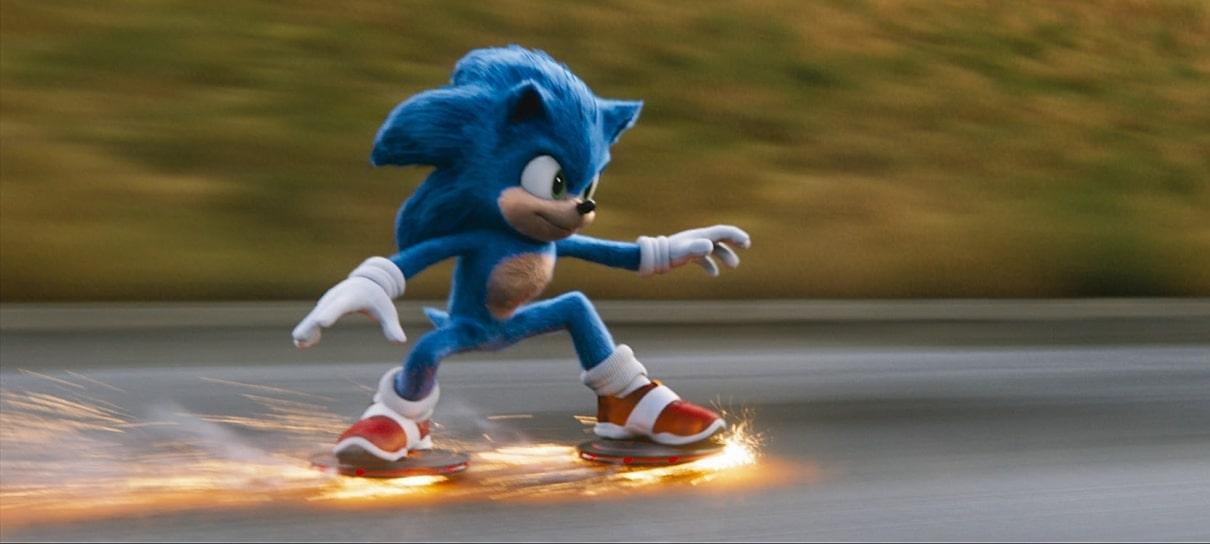 Bob Esponja faz zoeira com visual do Sonic