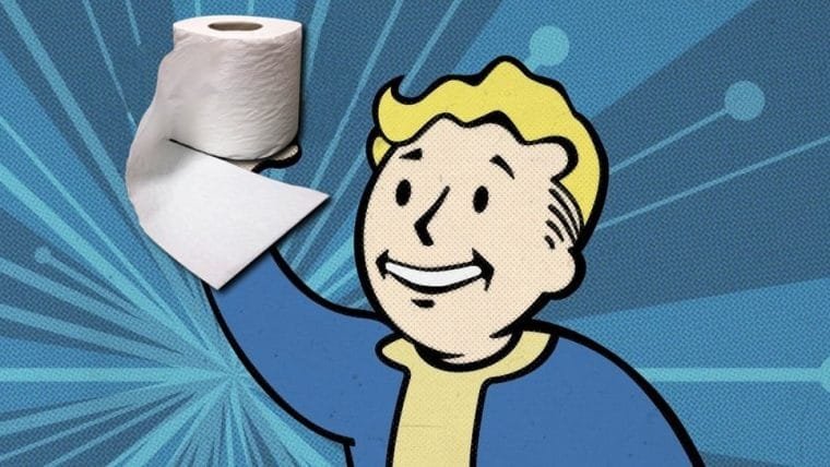 Jogadores de Fallout 76 também estão estocando papel higiênico dentro do game