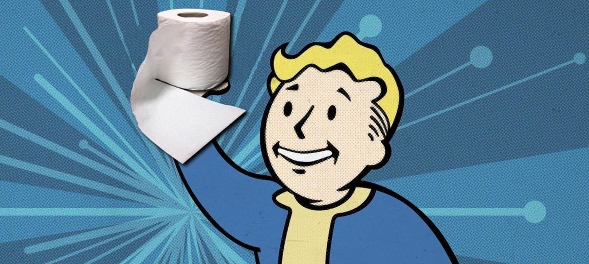 Jogadores de Fallout 76 também estão estocando papel higiênico dentro do game