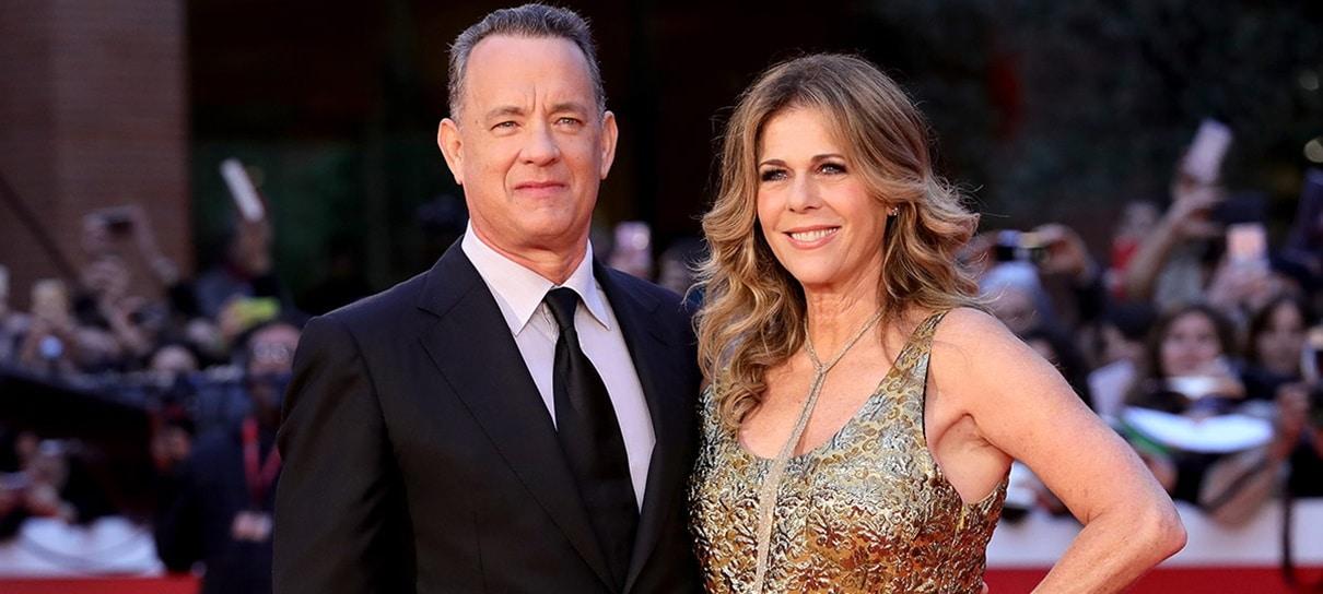 Tom Hanks e Rita Wilson deixam hospital na Austrália