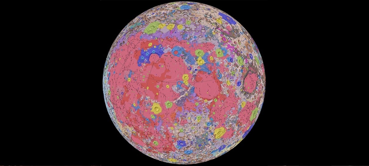 Astrônomos criam primeiro mapa detalhado da geologia da Lua