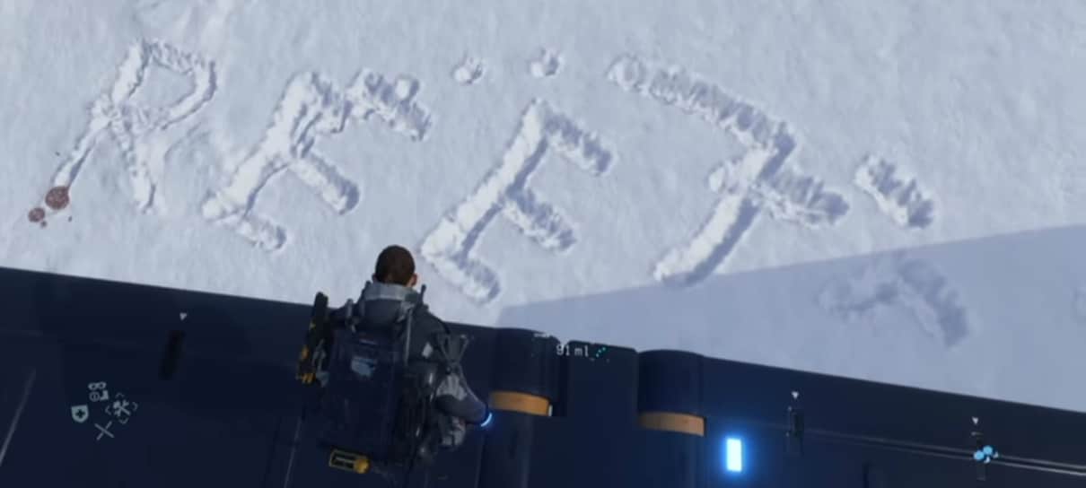 Death Stranding | Jogador gasta 15h para escrever o próprio nome com xixi