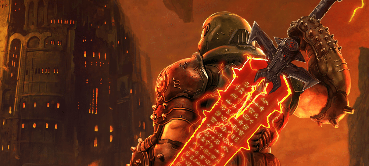 Doom comemora lançamento de Final Fantasy VII remake com arte crossover