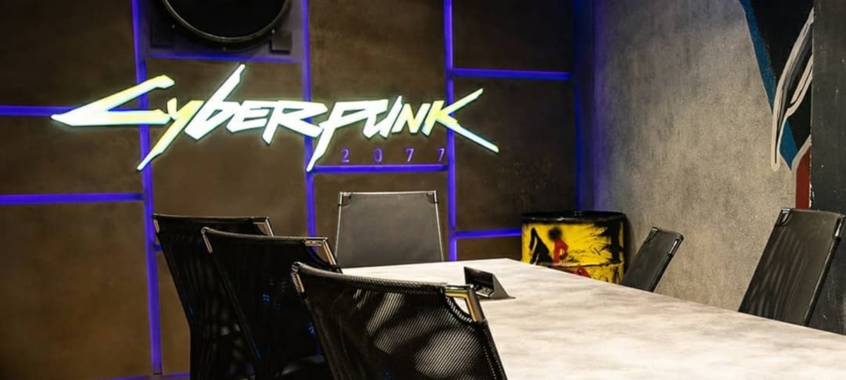 Escritório da CD Projekt Red é temático de Cyberpunk 2077 (e é de tirar o fôlego)