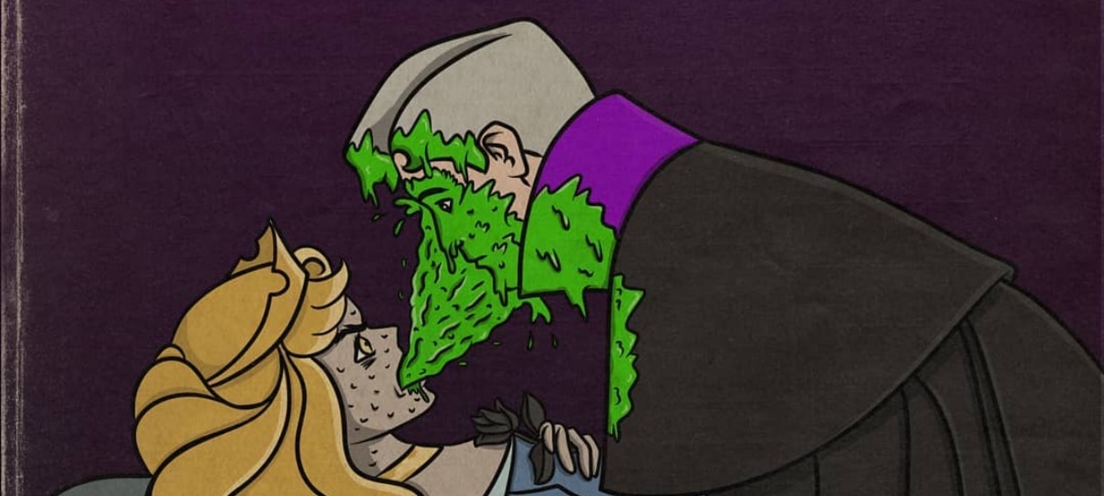 Personagens da Disney figuram pôsteres macabros de filmes de terror