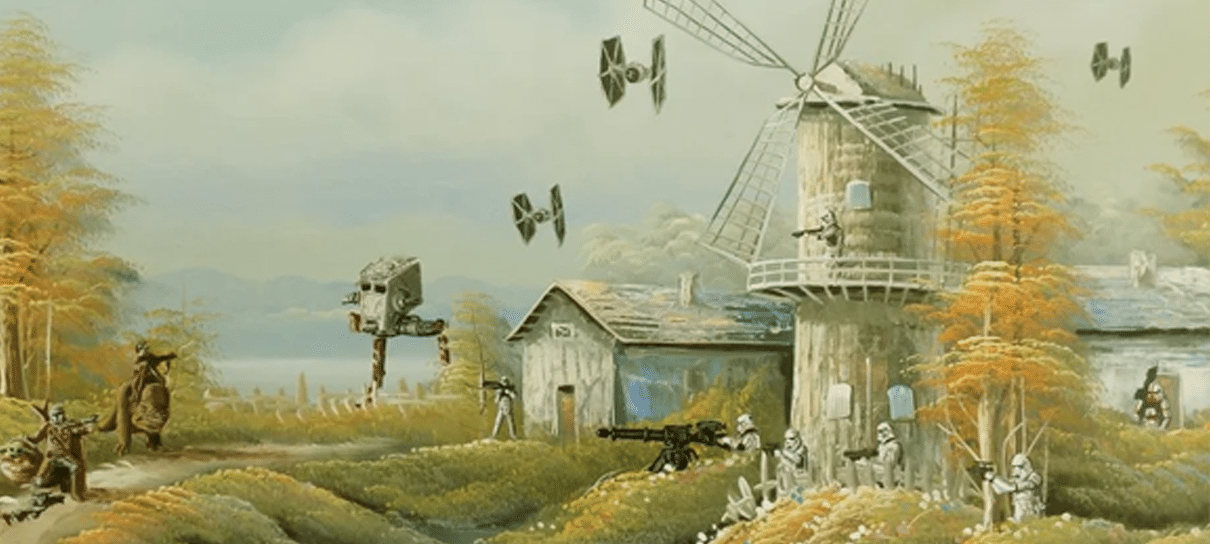 Artista coloca elementos de Star Wars em pinturas antigas