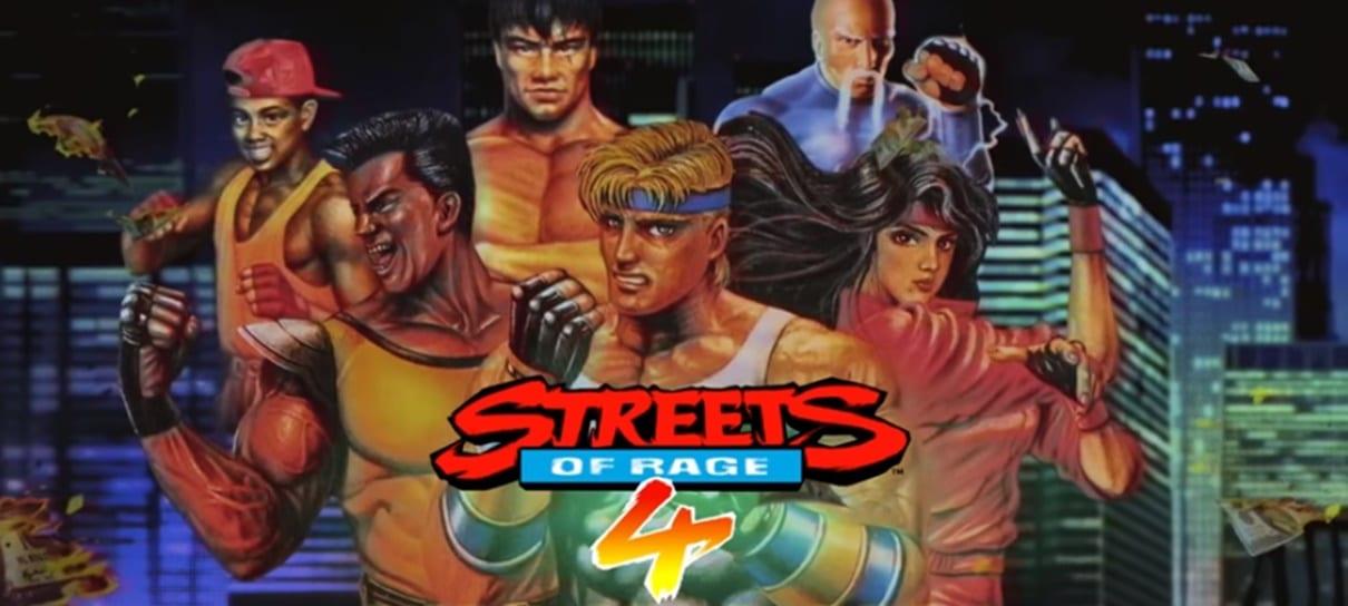 Streets of Rage 4 | Trailer retrô anuncia 12 personagens clássicos da franquia