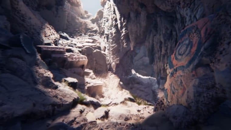 Artista recria cenário da demo do Unreal Engine 5 em Dreams