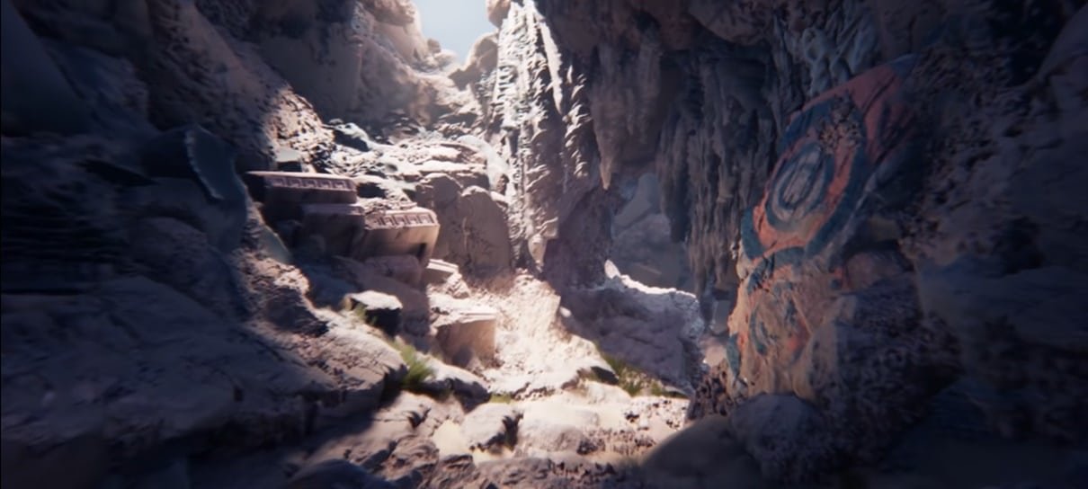 Artista recria cenário da demo do Unreal Engine 5 em Dreams
