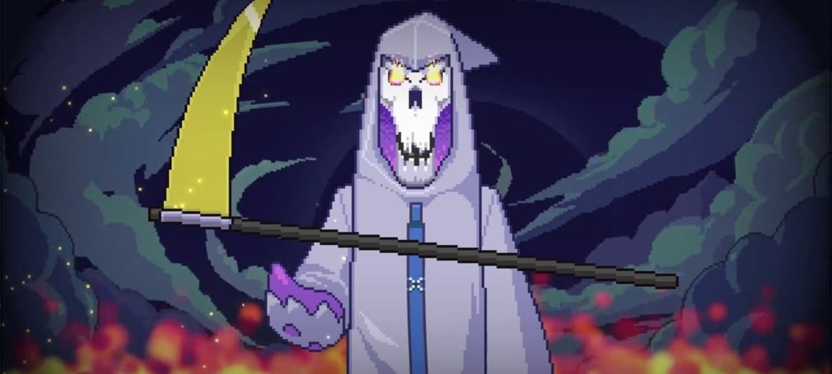 Death Coming, jogo de puzzle em pixel art, está gratuito para PC