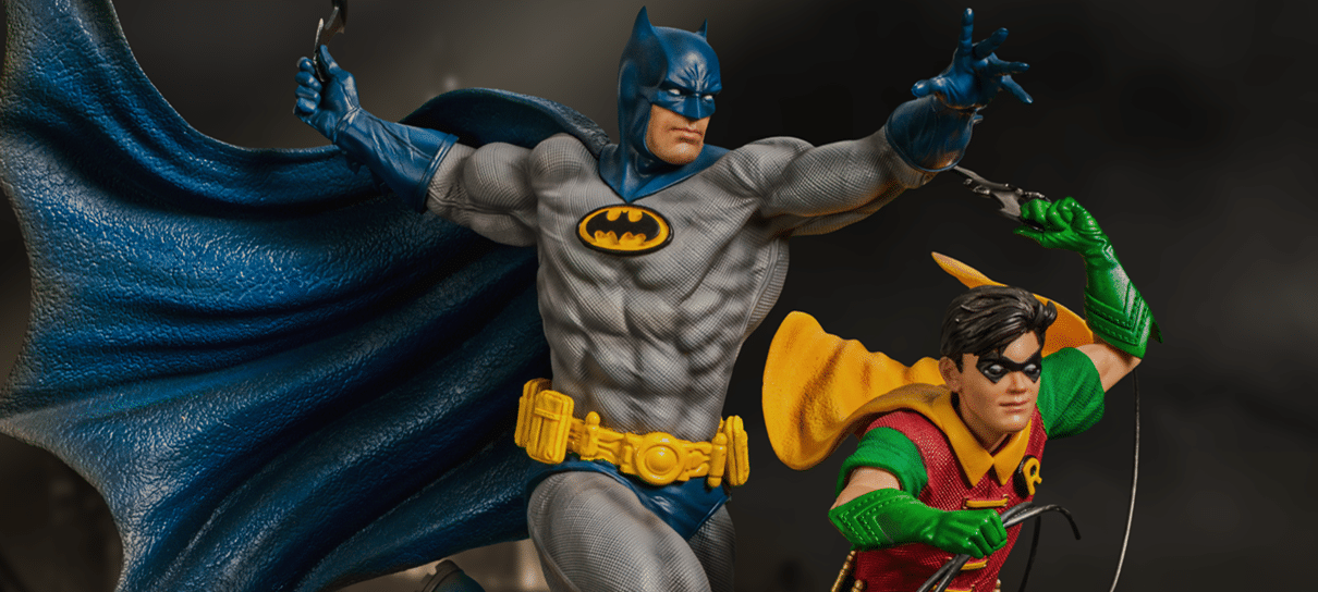 Iron Studios anuncia edição deluxe de estatueta com Batman e Robin