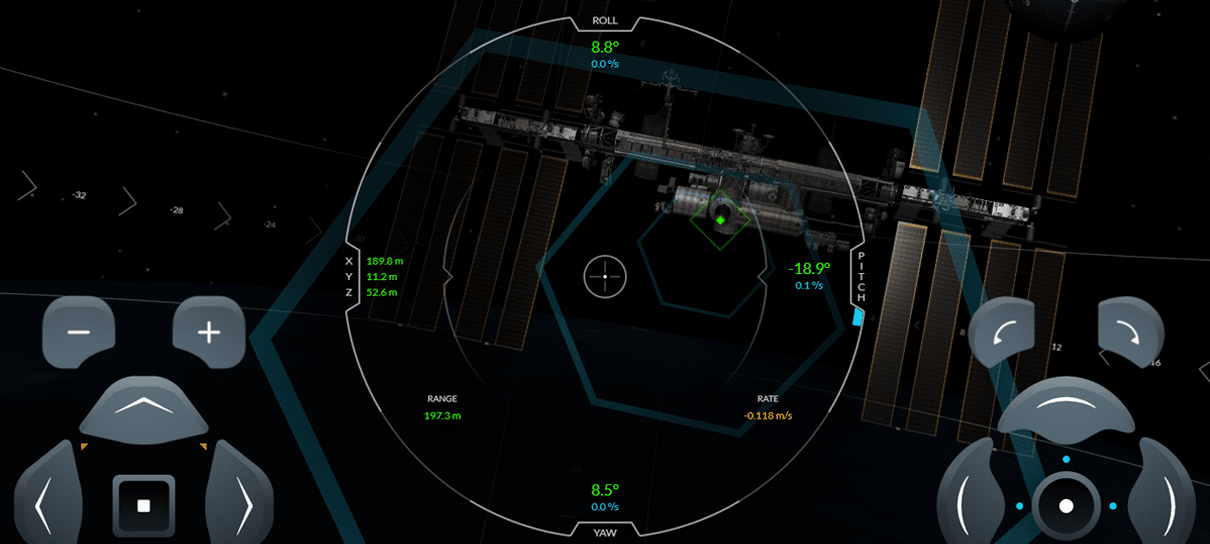 Estacione uma nave na Estação Espacial Internacional neste simulador