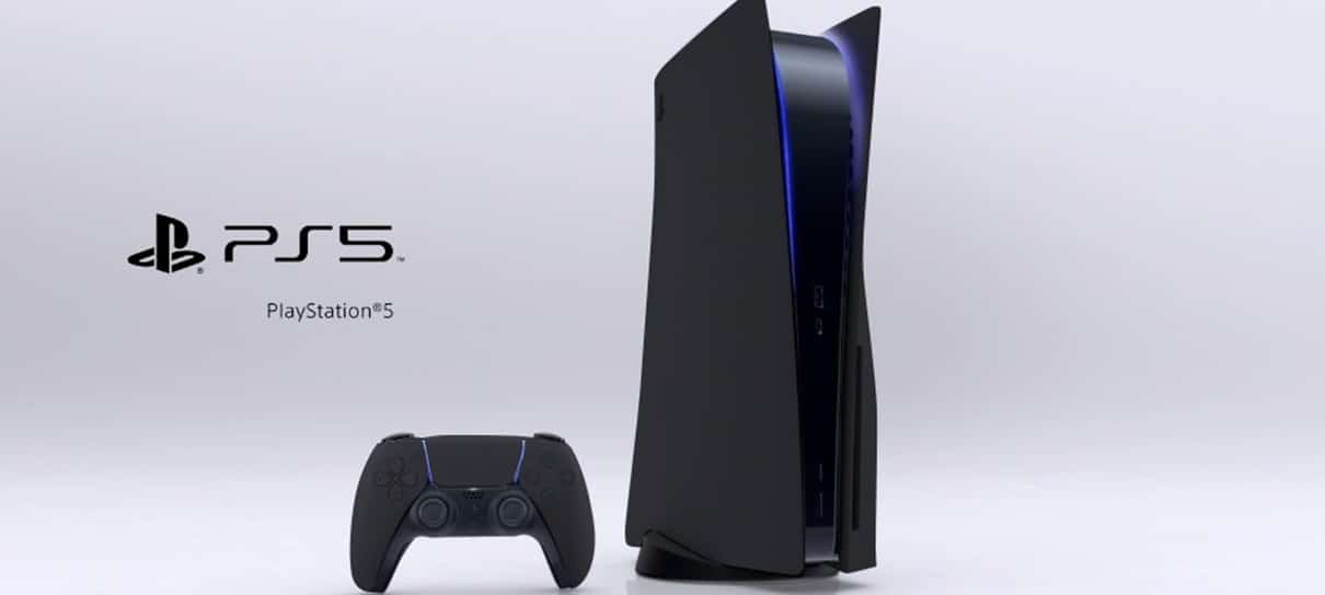 Arte de BossLogic imagina versão preta do PlayStation 5