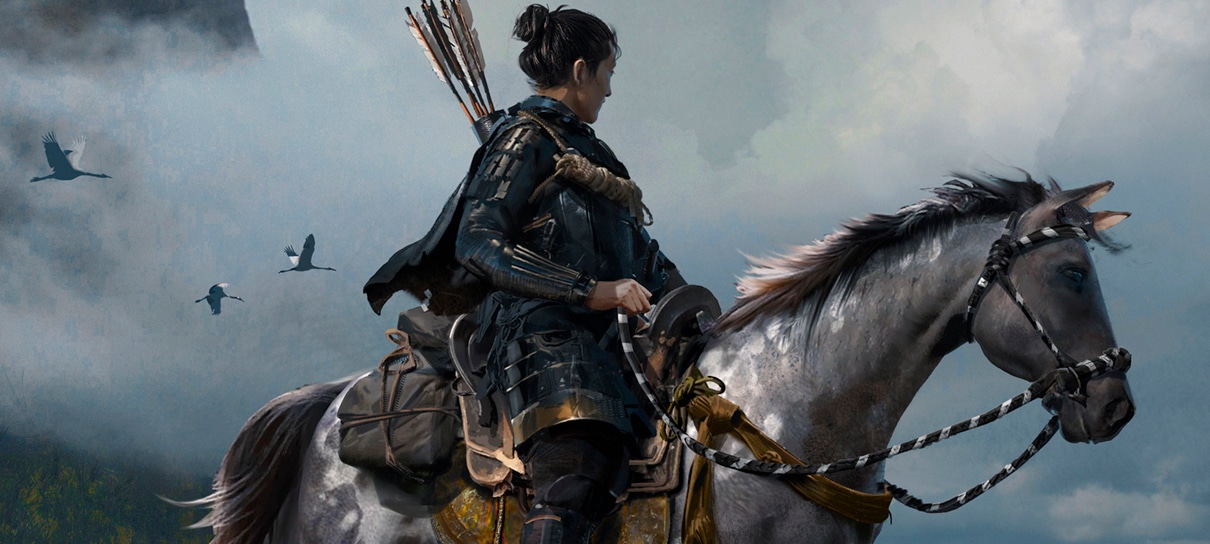 Artes conceituais de Ghost of Tsushima destacam cenários em diferentes climas