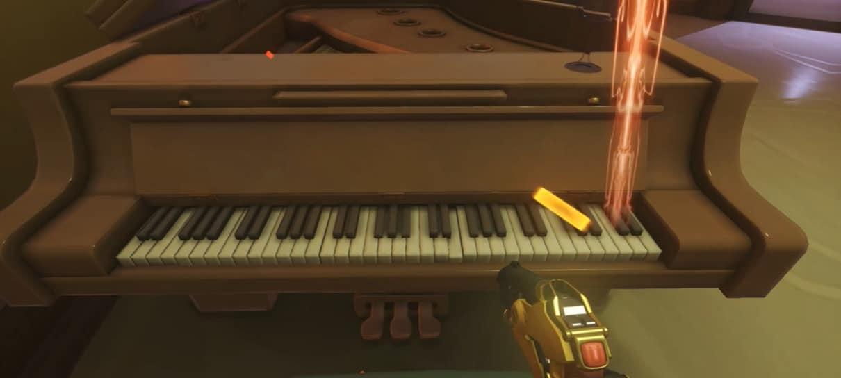 Jogadores de Overwatch estão tocando música clássica no piano do mapa de Paris