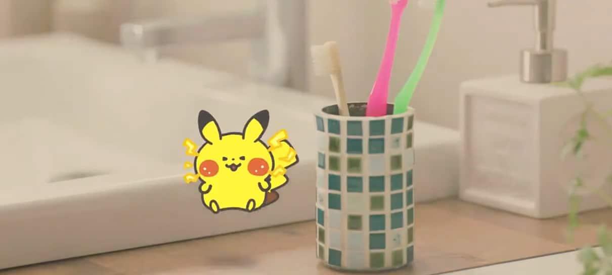 Pokémon Smile é jogo para incentivar crianças a escovarem os dentes
