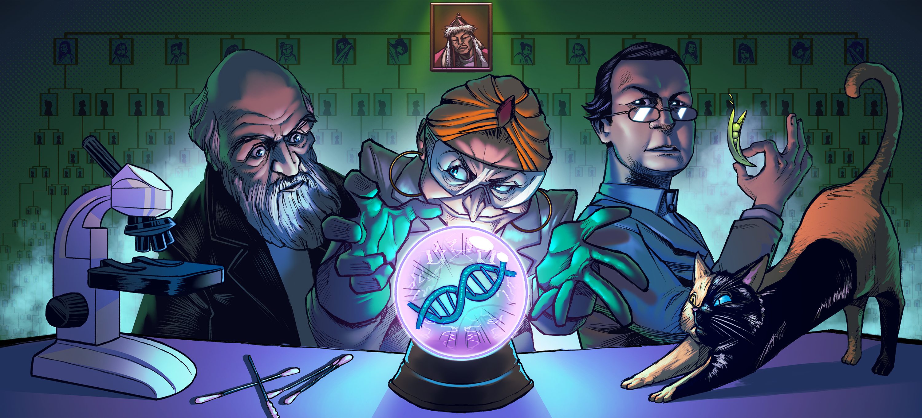 Capa do episódio DNA, ervilhas e Genghis Khan