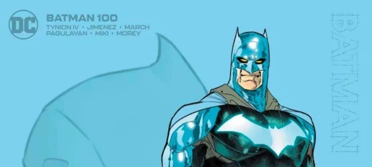 Batman aparece de uniforme azul em edição 100 da HQ