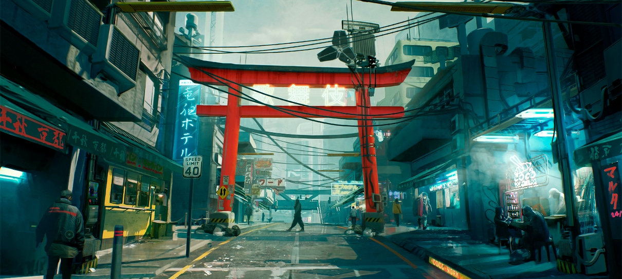 Cyberpunk 2077 ganha mais artes conceituais destacando cenários coloridos
