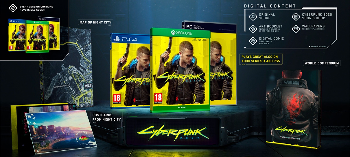Edição normal de Cyberpunk 2077 também terá conteúdo bônus; confira