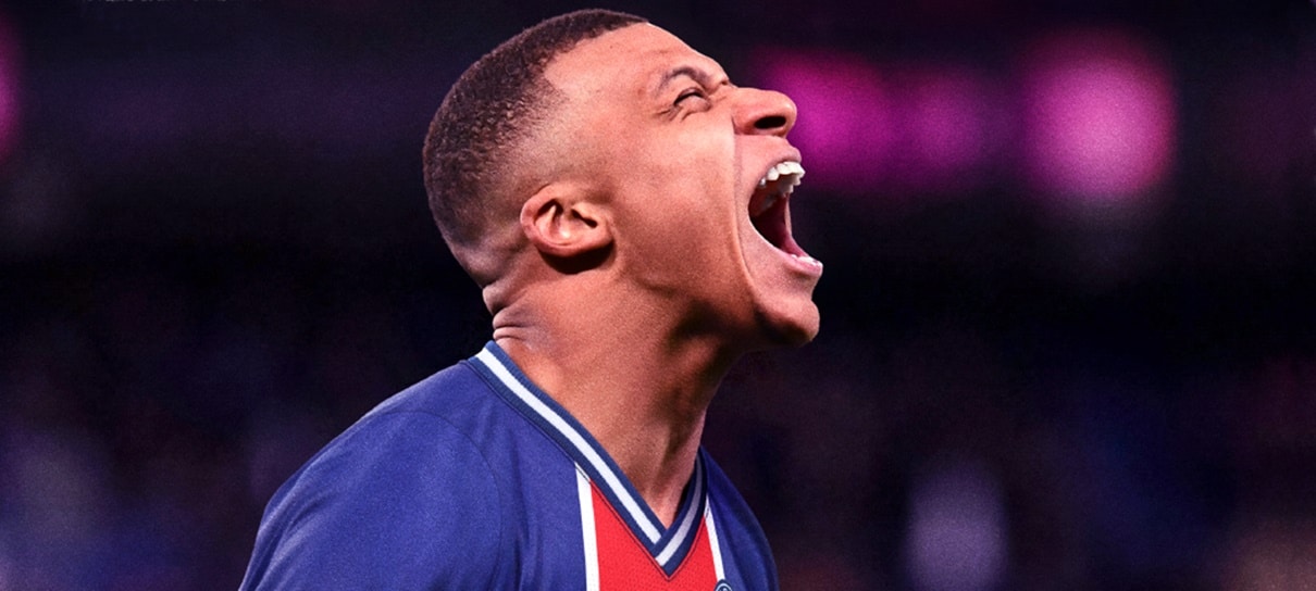 Mbappé, do PSG, está na capa de FIFA 21